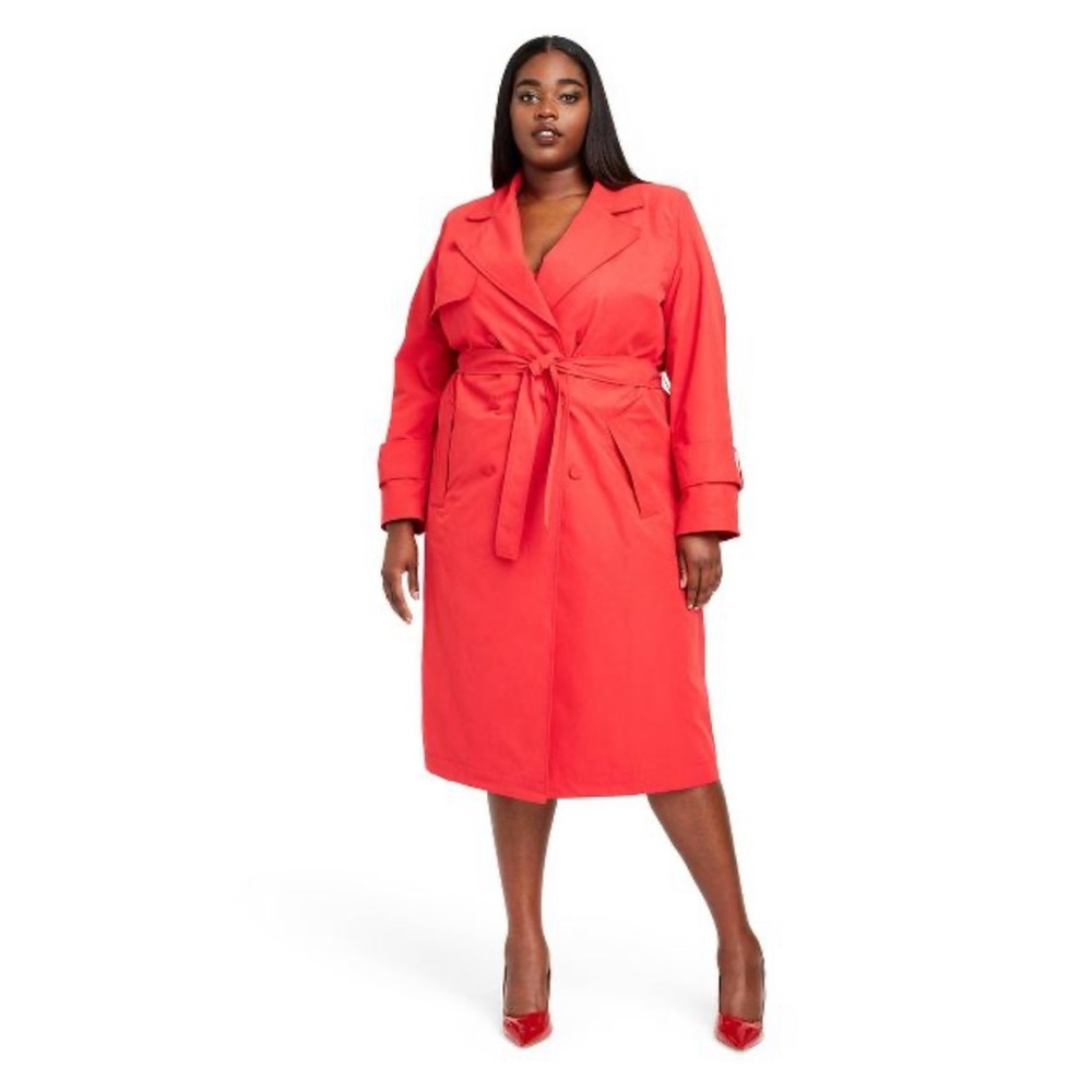 Sergio Hudson Target Collection Strong Shoulder Trench Coat
